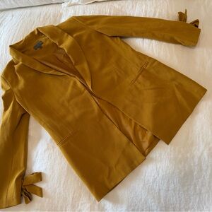 Mustard Yellow Women's Blazer Jacket